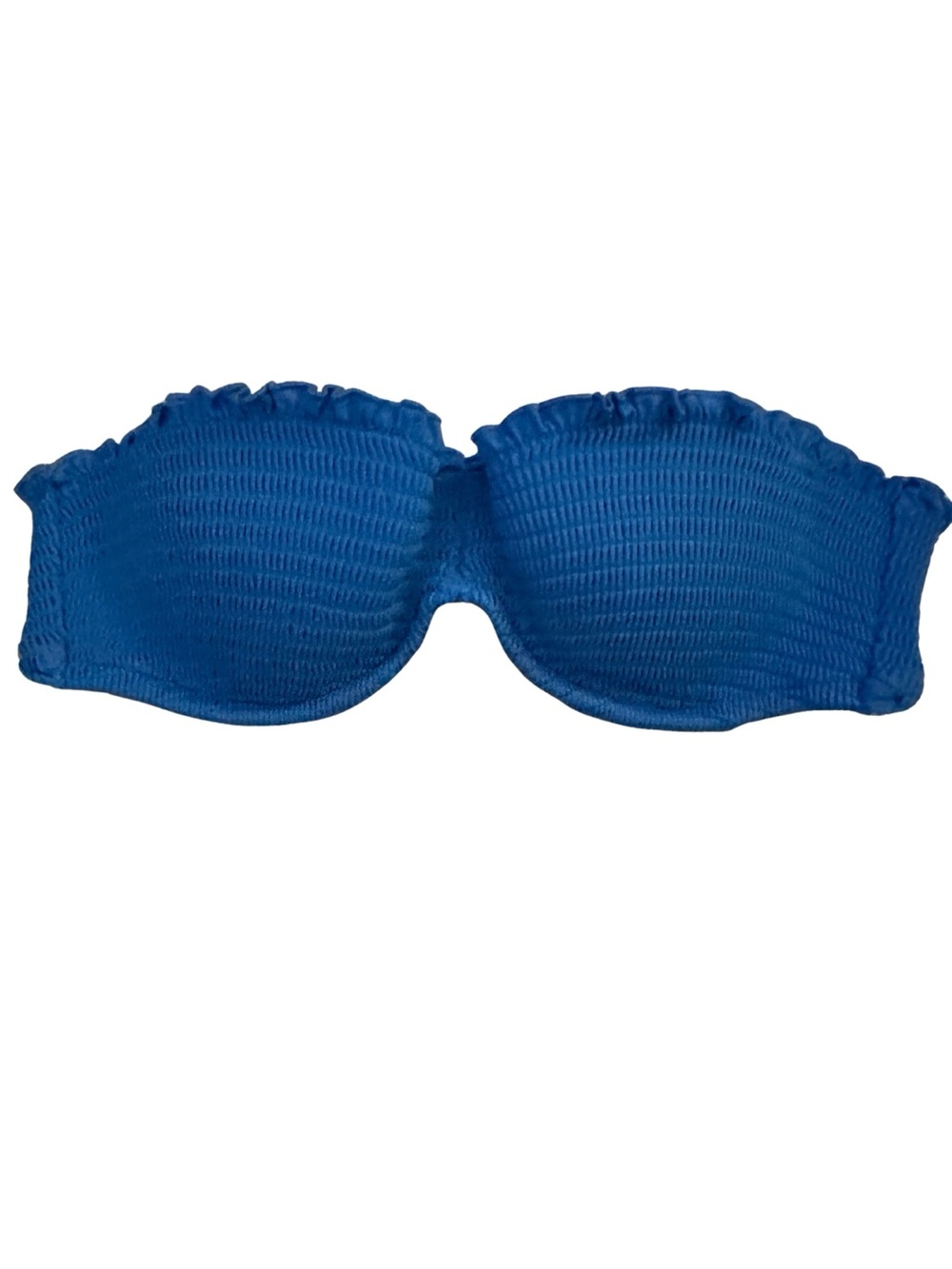 Victoria’s Strapless Bandeau Bikini Top in Royal Blue - Size 32B